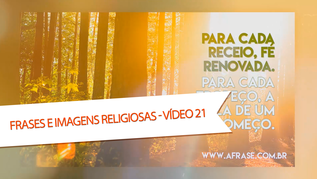Para cada receio, fé renovada. 
Para cada tropeço, a certeza de um recomeço.

ORAR não deve ser a última solução, mas a primeira ATITUDE!

Cada passo que eu dou em direção ao conhecimento de Deus, é um passo que Ele dá em direção à intimidade comigo.

Uma coisa eu aprendi na vida: Deus não te tira as coisas, Ele te livra delas.

Deus tem o poder e eu tenho a fé.