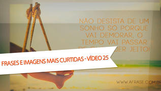 Não desista de um sonho só porque vai demorar, o tempo vai passar de qualquer jeito!

Que os ‘’piores’’ dias da vida façam entender que foi melhor assim.

Caramba meu!!!

É incrível, as pessoas dizem que sentem falta, mas não dão um passo pra te encontrar.

Você me faz tão bem